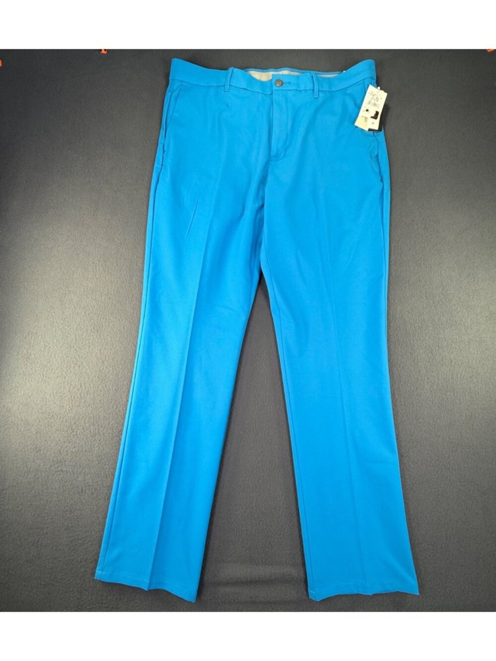NWT Original Penguin Flat Front Sorona Golf Pants Blue Men Sz 36x32